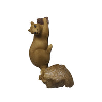 Squirrel Feeder Outdoor Garden Decoration Resin Bird Feeder