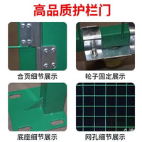 Wire Mesh Fence Gate for Outdoor Enclosures, Gardens, and Workshops