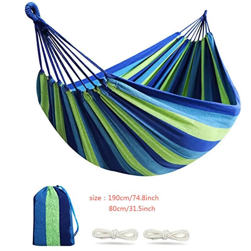 2025 New Portable Hammock with Tree Straps, Durable Outdoor Garden Hammock for Camping and Relaxation