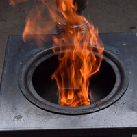 Multi-functional Wood Burning Fireplace with Thickened Cast Iron Liner for Home and Villa Heating