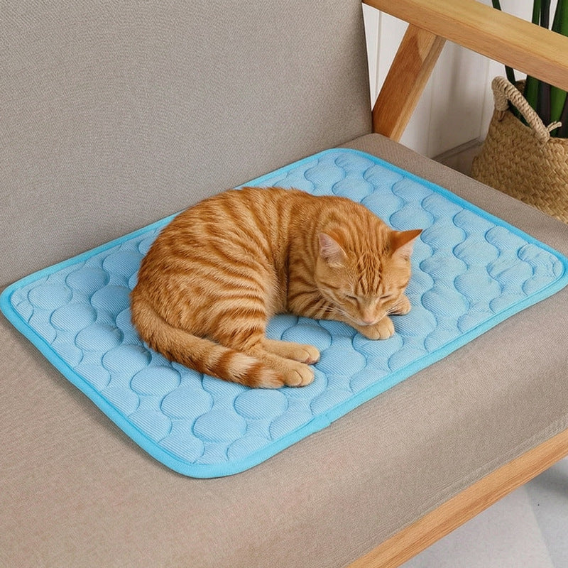Pet Cooling Mat for Dogs and Cats, Ice Silk Summer Sleeping Pad