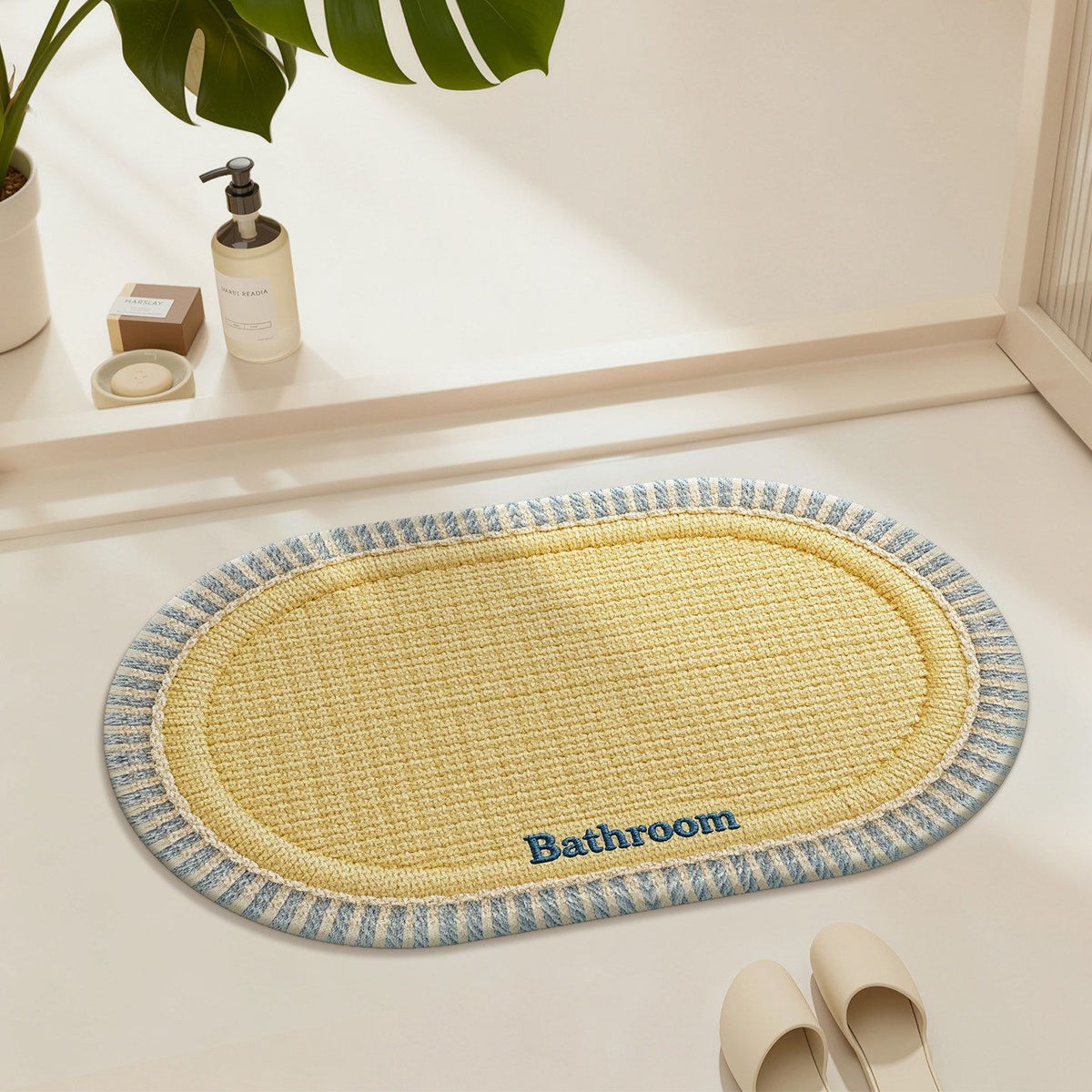 Diatomaceous Earth Bath Mat Quick Dry Absorbent Non-Slip Shower Floor Mat