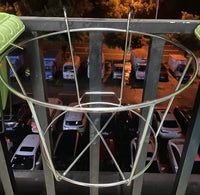 Stainless Steel Round Planter Hanging Rack for Balcony Railings