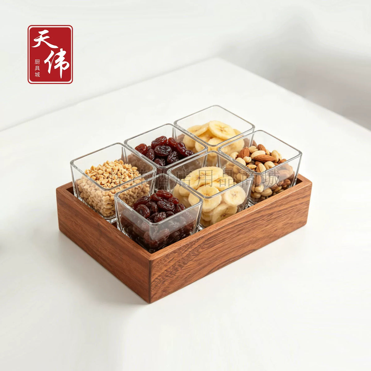 Wooden Dessert Display Stand Buffet Food Riser Sushi Cake Pastry Tray Creative Cold Meal Tea Break Table Decor