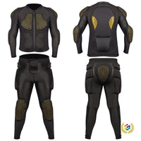 Skiing Protective Gear Set for Snowboarding and Skiing, Inner Wear Knee Elbow Hip Pads for Men and Women