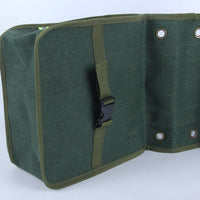 Mountain Bike Rear Rack Bag, Double Pannier Bag, Waterproof Canvas Thickened Luggage Bag for Cycling