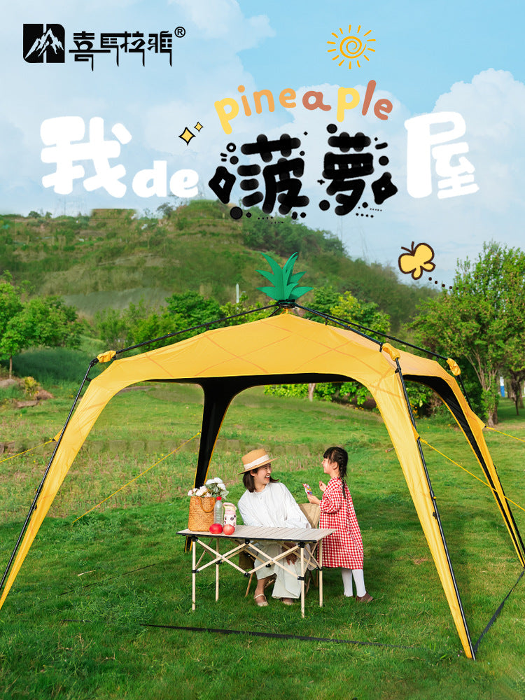 Himalayan Quick-Open Dome Canopy Tent with Blackout Coating for Outdoor Camping, Sunshade, Rain Protection