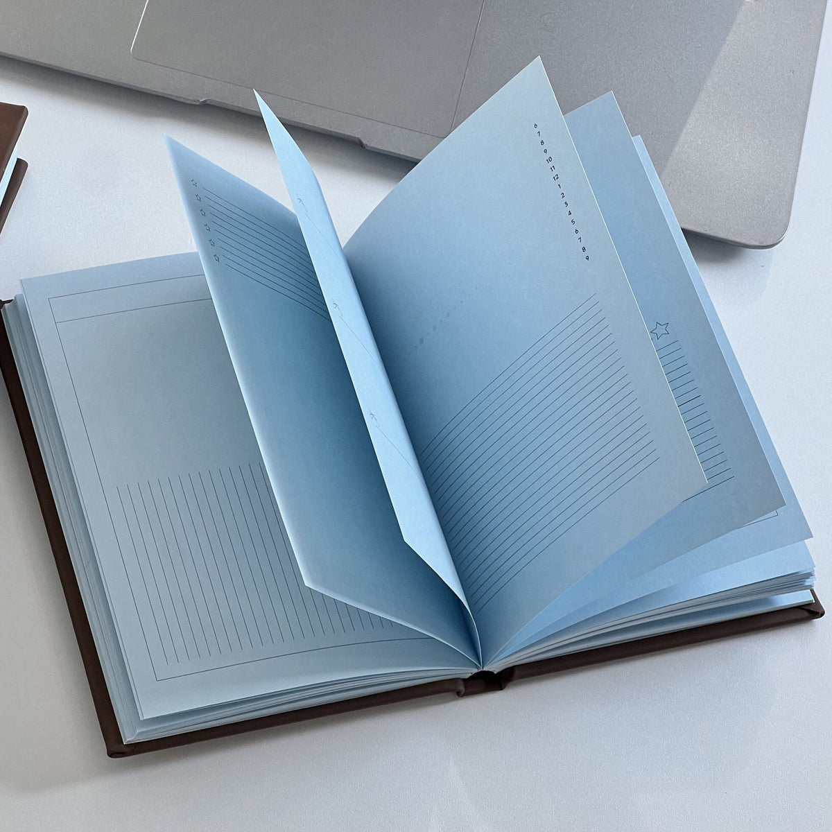 A6 Hardcover Notebook, Minimalist Korean-style Planner and Journal for Students, Daily Schedule and Notes