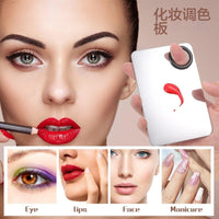 Stainless Steel Makeup Mixing Palette and Spatula Set for Foundation and Cosmetics
