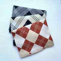 Men's Winter Fashion Plaid Jacquard Knit Cashmere Scarf