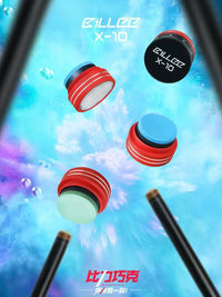 Billiards Pool Cue Chalk with Aluminum Case and Scuffer