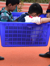 Thickened Plastic Storage Basket Rectangular Hollow Vegetable Fruit Crate for Clothing Factory