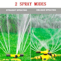 360-Degree Automatic Rotating Sprinkler with PVC Hose Set for Garden Irrigation
