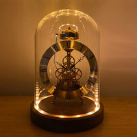 Black Walnut Solid Wood Alarm Clock with Night Light