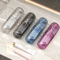 Portable Travel Toothbrush Holder and Mouthwash Cup Set for Couples and Kids