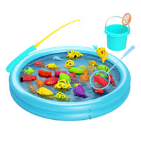 Magnetic Fishing Game Toy Set for Kids, Educational Bathtub Water Play with Rods and Fish, Birthday Gift for Toddlers 1-3 Years Old