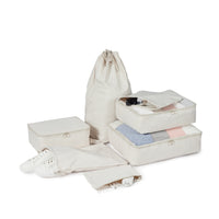 7-Piece Travel Organizer Set for Clothes, Underwear, and Cosmetics