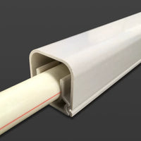 Pipe Cover Decorative Trim for Heating and Gas Pipes, Wall Corner and Flat Turn Options