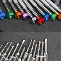 Qianada Watch Repair Screwdriver Set for Eyeglasses & Electronics, Flathead & Phillips