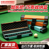 Billiard Cue Aluminum Alloy Extension Handle and Chalk Storage Case