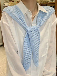 Hollow Knit Shawl Cardigan for Women - Stylish Sun Protection & Air-Conditioned Room Cover-up