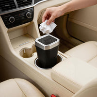Car Trash Can with Lid - Multifunctional Vehicle Storage Box and Desktop Organizer