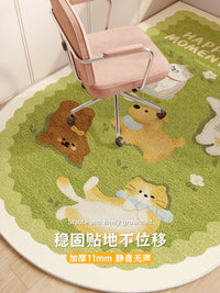 Kids' Study Room Chair Mat Soundproof Carpet for Desk and Swivel Chairs