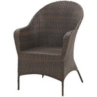 Outdoor Rattan Wicker Patio Furniture Set with Table and Chairs, Weather-Resistant for Garden, Balcony, Hotel, Restaurant