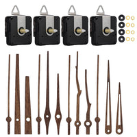 Silent Quartz Clock Movement Kit with Black Walnut Hands for DIY Clock Repair