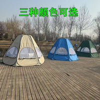 Automatic Hexagonal Pop-Up Camping Tent for Outdoor Overnight Stays and Park Use, Windproof