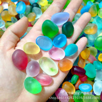 Frosted Sea Glass Pebbles for DIY Crafts and Decoration