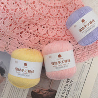 Cotton Lace Yarn for Crochet and Knitting - DIY Sweaters, Dolls, and Crafts