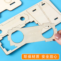 Kids' DIY Wooden Telescope Science Experiment Kit