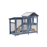 Large Outdoor Solid Wood Rabbit Hutch Waterproof Chicken Coop Pigeon Cage with Anti-Splash Design