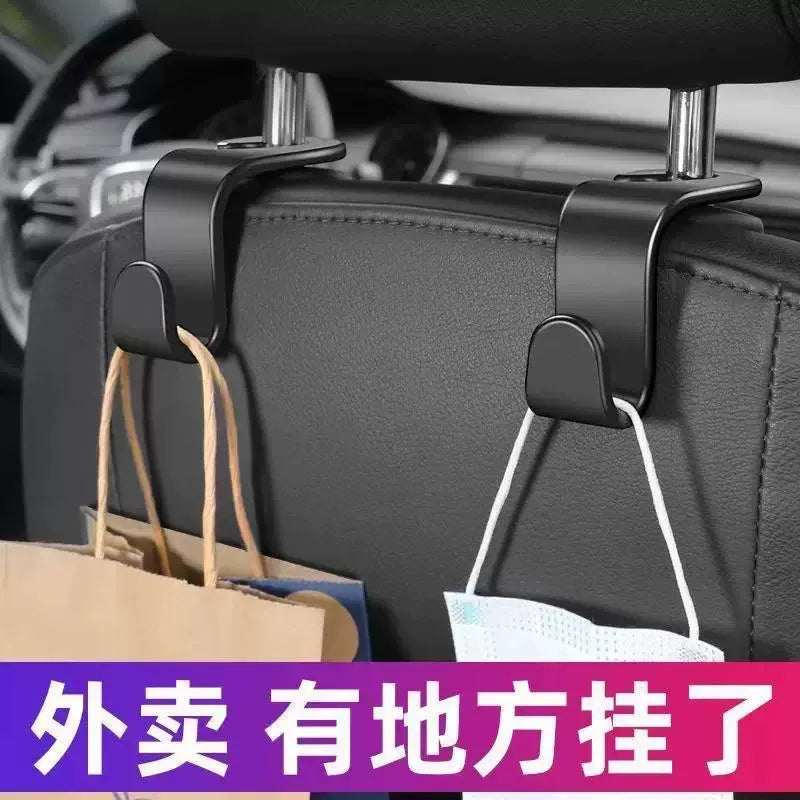 Car Seat Headrest Hooks for Purses, Bags, and Groceries - Universal Vehicle Back Seat Organizer Hanger