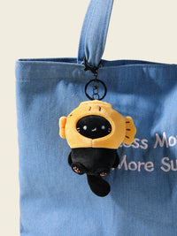 Taiyaki Cat & Dog Plush Keychain Bag Charm Gift Set