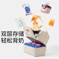 Insulated Breast Milk Cooler Bag for Moms - Shoulder/Handheld Storage for Baby Bottles