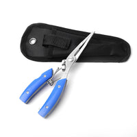 Aluminum Alloy Fishing Pliers with Lanyard, Multi-functional Split Ring Pliers, Hook Remover, Fish Gripper, Line Cutter, Portable Fishing Tool