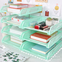 Plastic Horizontal File Organizer Tray for Documents and Office Supplies