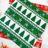 Christmas Oil-Proof Food Wrapping Paper for Burgers, Bread, and Fried Chicken