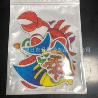 Cartoon PEVA Anti-Slip Bath Stickers for Shower and Tub - Marine Life Theme