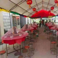 Round Table Food Cover Net for Outdoor Dining, Anti-Mosquito & Fly Mesh Screen Tent