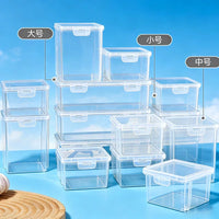 Desktop Storage Box with Lid, Transparent PP, A4/A3 Document Organizer for Stationery and Office Supplies