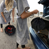 Waterproof Wetsuit Changing Mat & Dry Bag for Beach Surfing Swimming