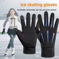 Ice Skating Gloves with Windproof and Waterproof Thermal Protection for Adults