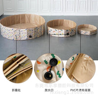 Foldable PVC Pet Swimming Pool - Non-Slip, Wear-Resistant Outdoor Bath Tub for Dogs and Cats