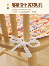 All-Season Cotton Seat Cushion for Dining Chairs and Office, Breathable Non-Slip