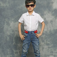 Kids' Elastic Belt for Boys and Girls, Adjustable Waistband for Toddlers and Primary School Students
