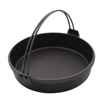 Japanese Cast Iron Sukiyaki Hot Pot with Lid, Non-stick Induction Cooker Soup Frying Pan