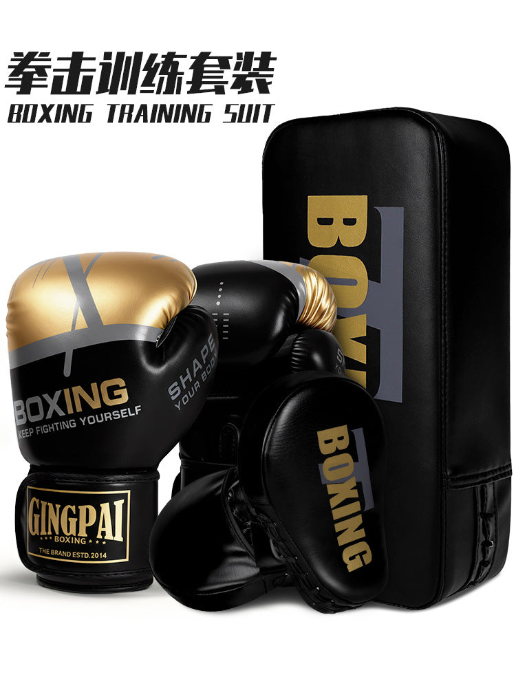 Boxing Gloves and Training Pads Set for Kids and Adults - Muay Thai, Kickboxing, Sanda